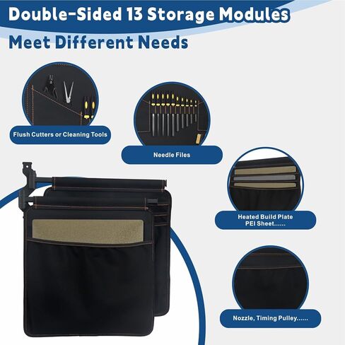 Canvas Pivot Panels 3D Printing Accessories Tools Storage, Double-Sided Swivel Workshop Organizer with 13 Storage Modules for 3D Studio Farm in Saudi Arabia
