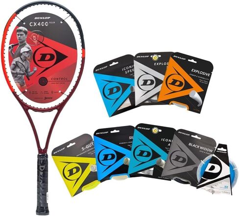 Dunlop Sports CX400 Tour 16X19 Tennis Racket - Strung with Dunlop String in Your Choice of Color and Tension in Saudi Arabia