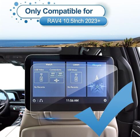 (2PC) Coleya 2021-2023 2024 Escalade Screen Protector for Cadillac Escalade Rear-seat 12.6-inch Touch Screen, 9H Tempered Glass 2023 Escalade Accessories 2024 Escalade Rear Display Protector 12.6" in Saudi Arabia
