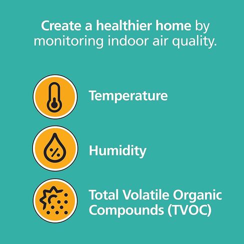 Kidde Smart Smoke Detector & Indoor Air, Quality Monitor, WiFi, Alexa Compatible Device, Hardwired w/Battery Backup, Voice & App Alerts, 2 Pack in Saudi Arabia