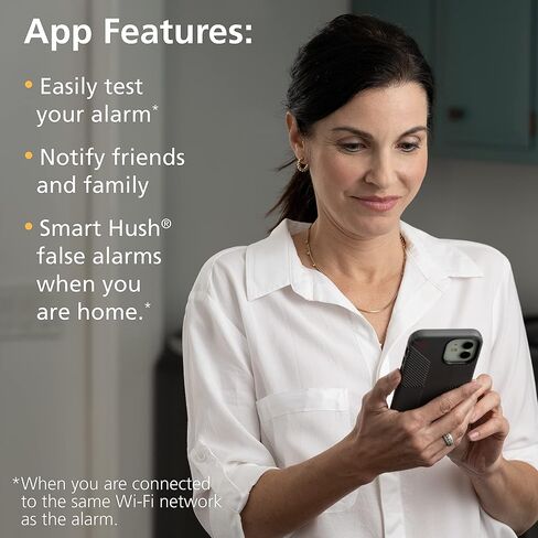 Kidde Smart Smoke Detector & Indoor Air, Quality Monitor, WiFi, Alexa Compatible Device, Hardwired w/Battery Backup, Voice & App Alerts, 2 Pack in Saudi Arabia