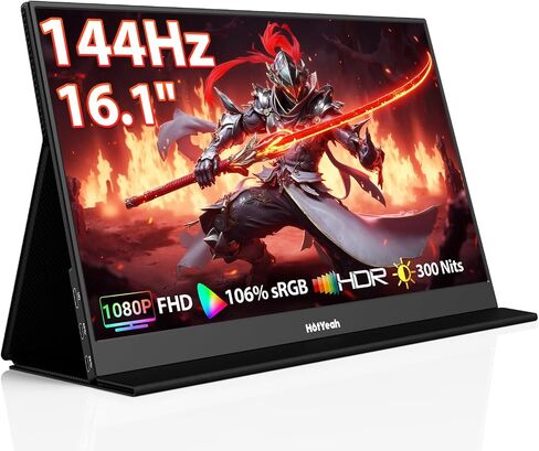 شاشة تعمل باللمس، شاشة لمس محمولة 15.6 بوصة 1080 بيكسل 10 نقاط، شاشة سفر USB-C HDMI HDR IPS مع غطاء ذكي ومكبر صوت، شاشة خارجية ثانية لأجهزة الكمبيوتر المحمول والكمبيوتر المحمول والكمبيوتر اللوحي in Kuwait