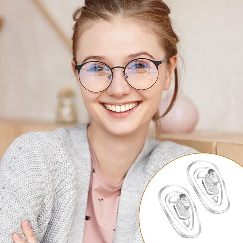 10 أزواج من وسادات أنف النظارات، وسادات أنف زجاجية للعين غير قابلة للانزلاق، طقم إصلاح زجاج العين من السيليكون للنظارات، براغي النظارات الشمسية 14 مم in Saudi Arabia