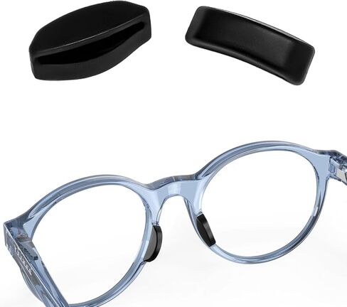 2 Pairs Replacement Nose Pads for Oakley Spindrift OO9474 OX8176 Eyeglasses, Black Small Size Soft Nose Piece Guard in Saudi Arabia