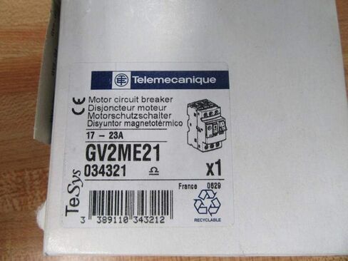 قاطع دائرة المحرك الجديد GV2ME21 GV2-ME21 17-23A in Saudi Arabia
