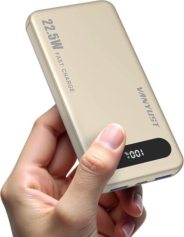 VANYUST 10000mAh Portable Charger, 5V/3A Power Bank with USB-C in/Out Fast Charging, External Battery Pack Compatible with iPhone 16/15/14/13/12, Samsung S22/S21, Google, iPad, etc. (Blank) in Saudi Arabia