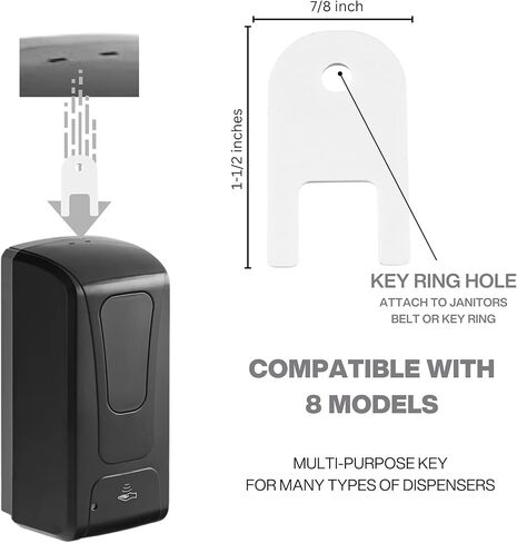 Key for Lavex Dispensers - Multi-Purpose Plastic - Compatible with 8 Models of Lavex Dispensers - 01 Pack in Saudi Arabia