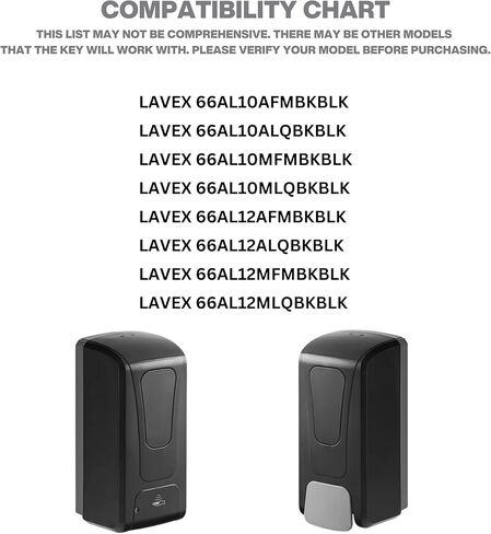 Key for Lavex Dispensers - Multi-Purpose Plastic - Compatible with 8 Models of Lavex Dispensers - 01 Pack in Saudi Arabia