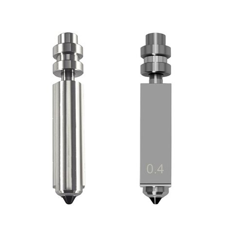 2 Pcs 0.4MM Nozzles for Kobra X Assembled Extruder Hotend, 3D Printer Hardened Steel Nozzle for Anycubic Kobra X in Saudi Arabia