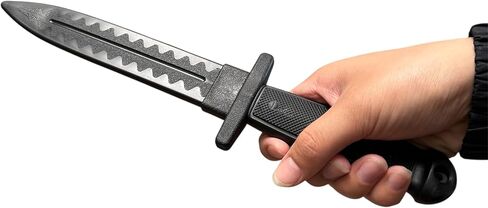 سكين تكتيكي للتدريب من مادة البولي بروبيلين باللون الأسود من E-BOGU (12 بوصة) in Kuwait