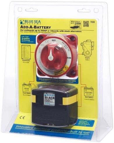 BLUE SEA SYSTEMS Dual Circuit Plus Battery Switch w/ ACR, MFG# 7650, Dual Circuit Plus Battery Switch w/ACR, Inc 5511e Dual Circuit Plus Battery Switch & 7610 Automatic Charging Relay / BS-7650 / in Saudi Arabia