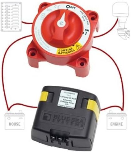 BLUE SEA SYSTEMS Dual Circuit Plus Battery Switch w/ ACR, MFG# 7650, Dual Circuit Plus Battery Switch w/ACR, Inc 5511e Dual Circuit Plus Battery Switch & 7610 Automatic Charging Relay / BS-7650 / in Saudi Arabia