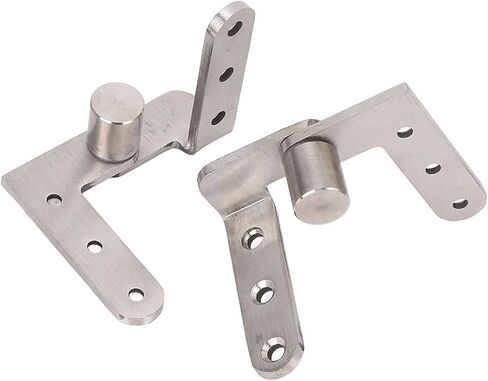 Jeffergarden Door Pivot Hinges, Heavy Duty Stainless Steel 270 Degree Rotating Inset Hinge Left Right Maximum Load 130lbs, with 32 Large Screws for Easy Installation, for Cabinets Swing in Kuwait