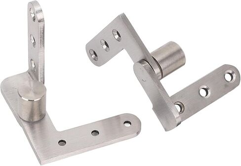 Jeffergarden Door Pivot Hinges, Heavy Duty Stainless Steel 270 Degree Rotating Inset Hinge Left Right Maximum Load 130lbs, with 32 Large Screws for Easy Installation, for Cabinets Swing in Kuwait