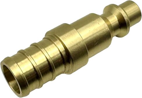 (2 Pack) Brass 1/2" PEX to Air Plug Connector I/M Style Industrial Fitting, Adapter Air Compressor Quick Connect, Rust and Corrosion Resistant (1/2" PEX X Air Plug, 2, Count) in Saudi Arabia