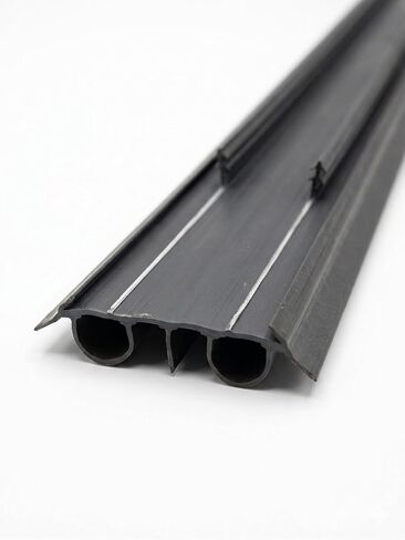 32 Inch Fixed Kerf Double Bubble Vinyl Door Sweep 2 Pack Brown, Exterior Door Bottom Seal, Kerf Door Seal for Steel and Fiberglass Doors Avodah Hardware in Saudi Arabia