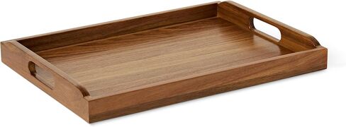 Amazon Basics Wooden Serving Tray, Acacia Wood, 17 x 12 in. in Saudi Arabia