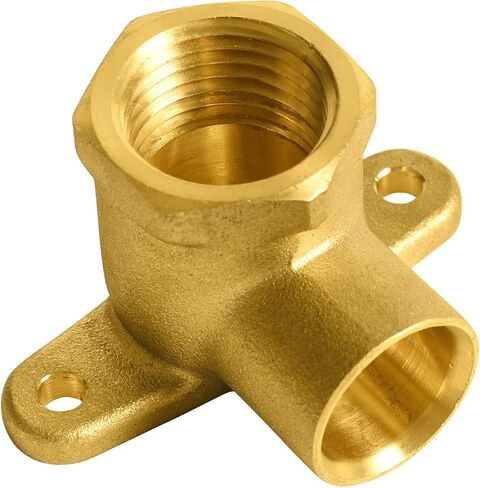5-Pack EFIELD 1/2"FPT x 1/2"Sweat Brass 90-Degree Drop Ear Elbows for Copper Pipe Connection in Saudi Arabia