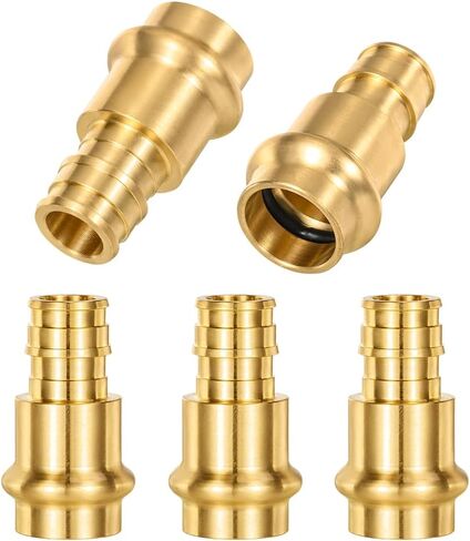 5 عبوات 1/2 بوصة مكبس × 1/2 بوصة محول توسيع PEX-A ProPress Fittings من النحاس إلى Pex F1960 مع حلقة EPDM O، نحاس خالي من الرصاص، - لأنابيب النحاس إلى وصلات أنابيب Pex A in Kuwait