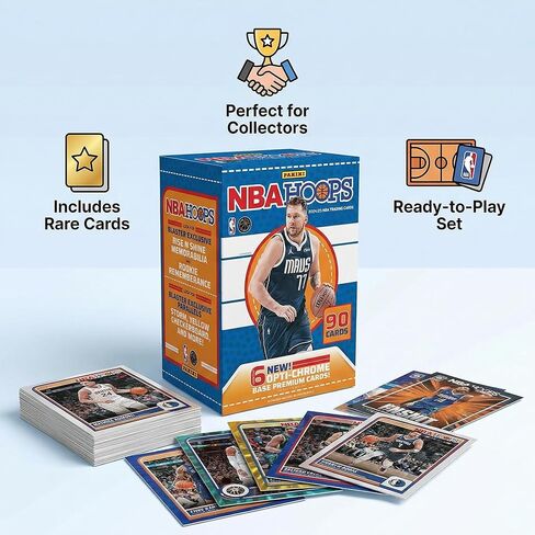Panini NBA 2024/25 NBA Hoops Blaster Box Trading Cards – Basketball Cards – NBA Cards – NBA Basketball Trading Cards – Basketball Card Box – NBA Trading Cards Blaster Box in Saudi Arabia