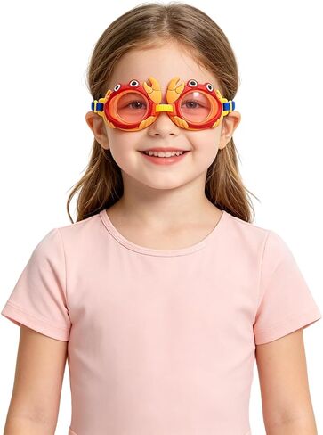 Cartoon Swimming Goggles for Kids Diving Googles for Age 3-12 Pool Goggle Ati-Fog Swimming Glasses for Boys Girls in Saudi Arabia