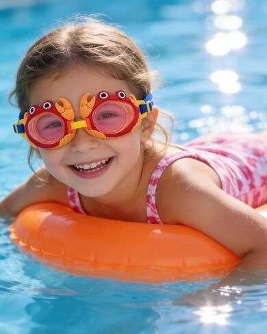 Cartoon Swimming Goggles for Kids Diving Googles for Age 3-12 Pool Goggle Ati-Fog Swimming Glasses for Boys Girls in Saudi Arabia