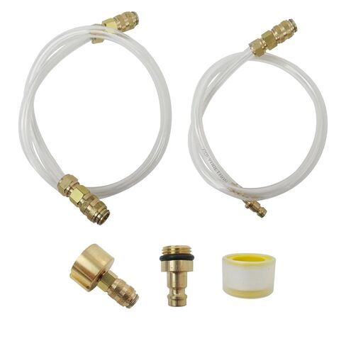 Professional Bleed Kit and Fill Kit with Leak Free Brass Helm Fitting Rust Proof Quick Connect Fit for Seastar Hydraulic Steering Systems & Hydraulic Steering Fluid in Saudi Arabia