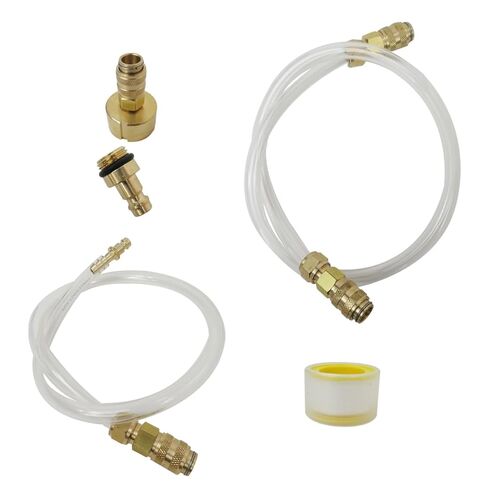 Professional Bleed Kit and Fill Kit with Leak Free Brass Helm Fitting Rust Proof Quick Connect Fit for Seastar Hydraulic Steering Systems & Hydraulic Steering Fluid in Saudi Arabia