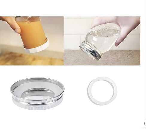 10Pcs Silicone Replacement Gasket Rings, 7.1 cm Airtight Seals for Mason Jar Lids, Canning Fittings in Saudi Arabia