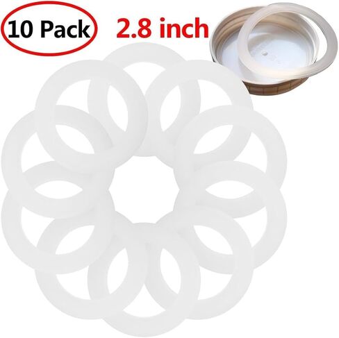 10Pcs Silicone Replacement Gasket Rings, 7.1 cm Airtight Seals for Mason Jar Lids, Canning Fittings in Saudi Arabia