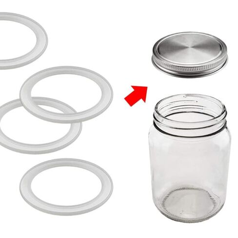 10Pcs Silicone Replacement Gasket Rings, 7.1 cm Airtight Seals for Mason Jar Lids, Canning Fittings in Saudi Arabia