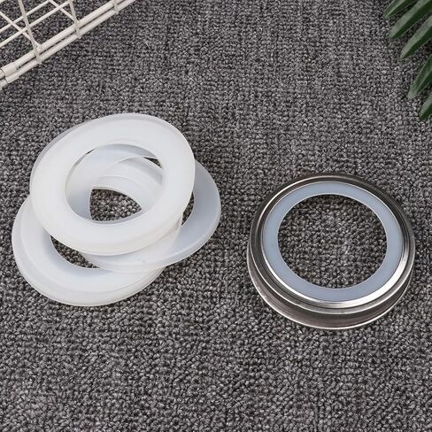 10Pcs Silicone Replacement Gasket Rings, 7.1 cm Airtight Seals for Mason Jar Lids, Canning Fittings in Saudi Arabia