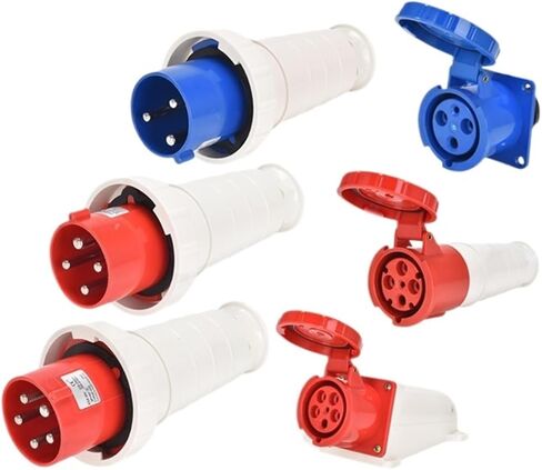 Three-Phase Industrial Waterproof Plug Connector 63A/125A 3-core 4P5-hole Explosion-Proof Aviation Exposed and Concealed Socket(3p63a Ip67 Connector Gp233) in Saudi Arabia