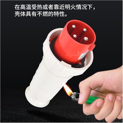 Three-Phase Industrial Waterproof Plug Connector 63A/125A 3-core 4P5-hole Explosion-Proof Aviation Exposed and Concealed Socket(3p63a Ip67 Connector Gp233) in Saudi Arabia