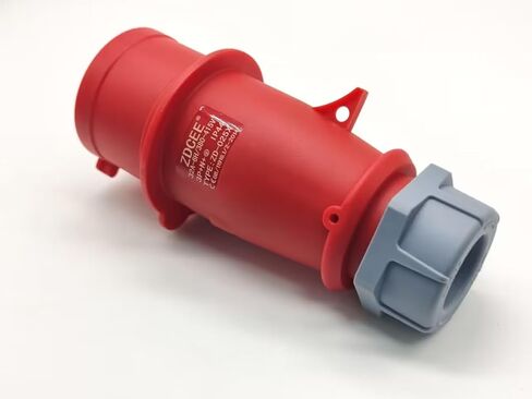 Waterproof Industrial Connector Plug 5Pin 32A-6H 380V-415V 3P+E+N IP44 in Saudi Arabia