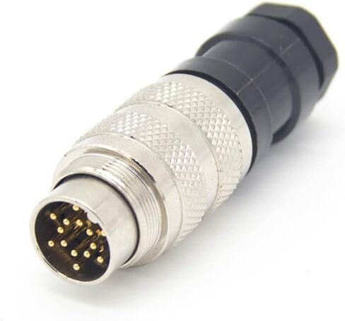 Industrial Connector Signal M16 14 Pin Straight Waterproof Male Cable Plug Non-Shield in Saudi Arabia