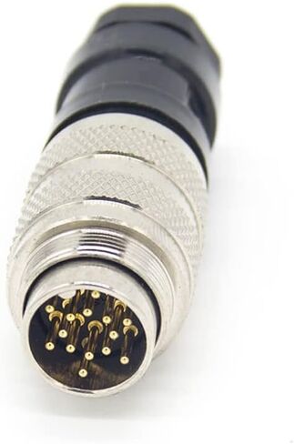 Industrial Connector Signal M16 14 Pin Straight Waterproof Male Cable Plug Non-Shield in Saudi Arabia