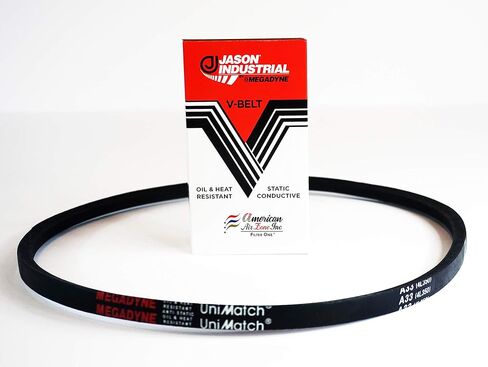 Jason Industrial A33 4L350 V-Belt, A/4L Section, Natural Rubber/SBR/Polyester, 35" Outside Length, 1/2" Top Width, 11/32" Thick in Saudi Arabia