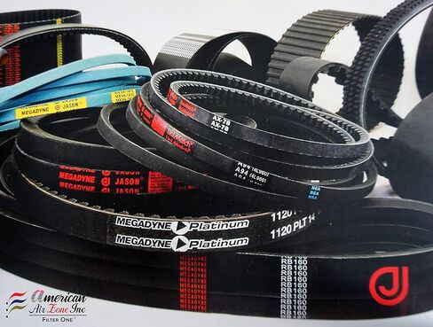 Jason Industrial A33 4L350 V-Belt, A/4L Section, Natural Rubber/SBR/Polyester, 35" Outside Length, 1/2" Top Width, 11/32" Thick in Saudi Arabia