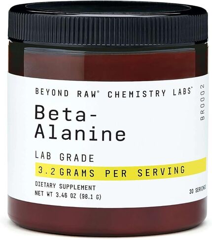 BEYOND RAW Chemistry Labs Beta-Alanine Powder, Increases Workout Performance and Decreases Muscle Soreness, 30 Servings in Kuwait