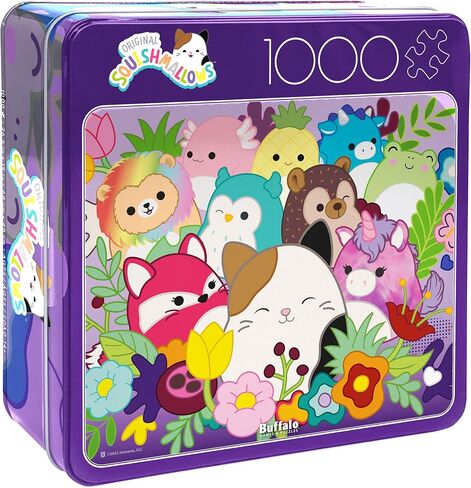 Buffalo Games - Squishmallows - Grow Together - 1000 Piece Jigsaw Puzzle for Adults - Collectible Tin Case - Finished Size is 26.6 x 19 in Saudi Arabia
