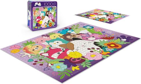 Buffalo Games - Squishmallows - Grow Together - 1000 Piece Jigsaw Puzzle for Adults - Collectible Tin Case - Finished Size is 26.6 x 19 in Saudi Arabia