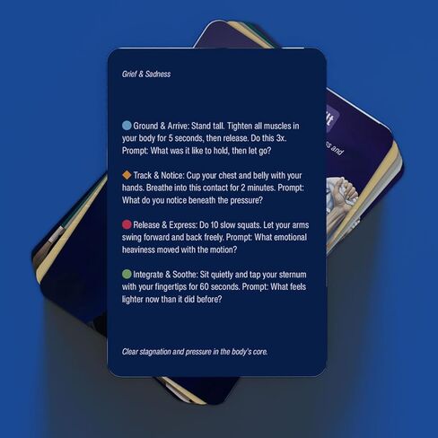 بطاقات العلاج الجسدي مع 60 تمرينًا جسديًا عالي الفعالية للتنظيم اليومي وتخفيف التوتر، أدلة العلاج الجسدي المستنيرة لتهدئة الجهاز العصبي وإعادة الاتصال بجسمك in Kuwait