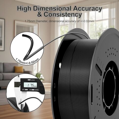 حزمة خيوط PLA 8 ألوان محددة لطابعات ثلاثية الأبعاد 1.75 مم ، 8 عبوات خيوط حزمة ، 269 قدم 250 غرام لكل بكرة ، 2 كجم في المجموع ، أبيض ، أسود ، أحمر ، أخضر ، أصفر ، وردي ، أصفر ، اللون البني ، in Kuwait