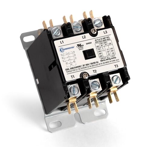 كامبريدج 3-القطب 40A 24V AC لفائف محدد الغرض المقاولين لضاغط مكثف مكيف الهواء in Saudi Arabia