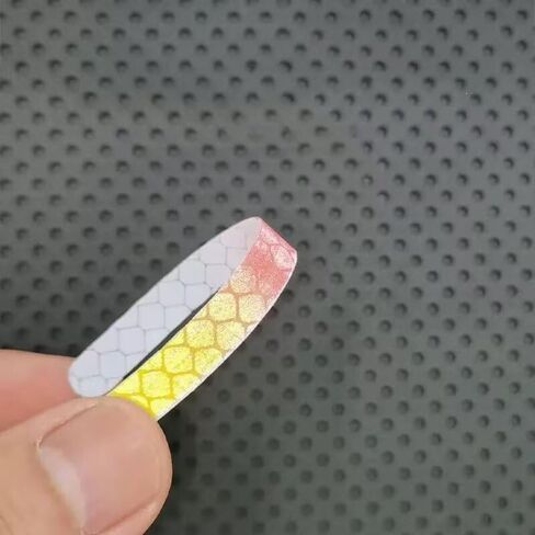 Reflective Rim Tapes, Rainbow Pattern, 9cm x 0.7cm, 20 Pieces, for Cars Motorcycles Bikes in Saudi Arabia