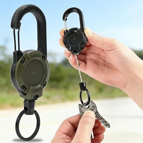 قابل للسحب المفاتيح سحب شارات بكرة متعددة المهام بقاء تسلق مشبك كيرينغ مشبك لمعدات التخييم في الهواء الطلق in Saudi Arabia