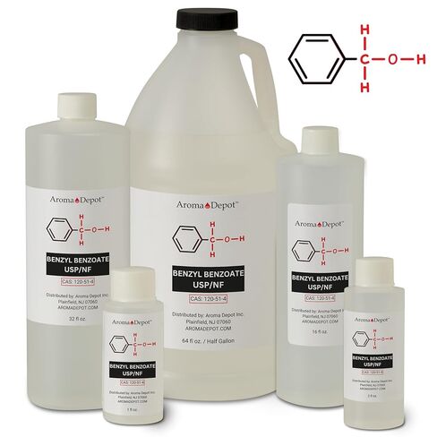 Benzyl Benzoate USP Grade Liquid 9.25 lbs / 128 fl oz. Gallon – High Purity Multipurpose Solvent & Fragrance Fixative for DIY Cosmetic & Crafting Use in Saudi Arabia