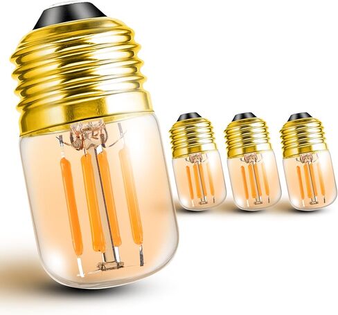 E26 Low Wattage Night Light Bulbs, 2200k Amber Warm Sleep Light Bulb 15W Equivalent, E26 Medium Base 2w 200lm T28 Mini LED Edison Bulb for Decorative Bulbs Oven Wall Sconces Lights, 2 Pack in Saudi Arabia