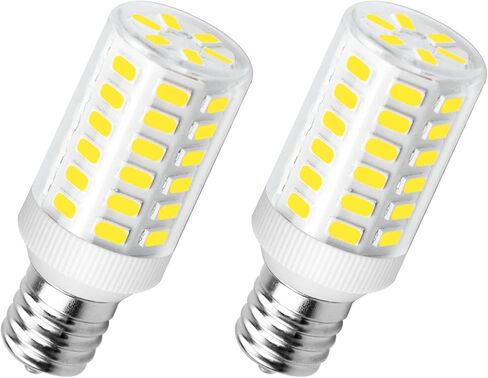 Kei D28k Kel 2812 لمبة ضوء الفريزر 4W Kei D28a Kel 2811 لمبة الثلاجة S02 بديلة AC100-265v E17 مصباح ثلاجة LED، 6W يعادل 60W-70W 800LM ضوء النهار الأبيض 5000K، حزمة واحدة in Kuwait